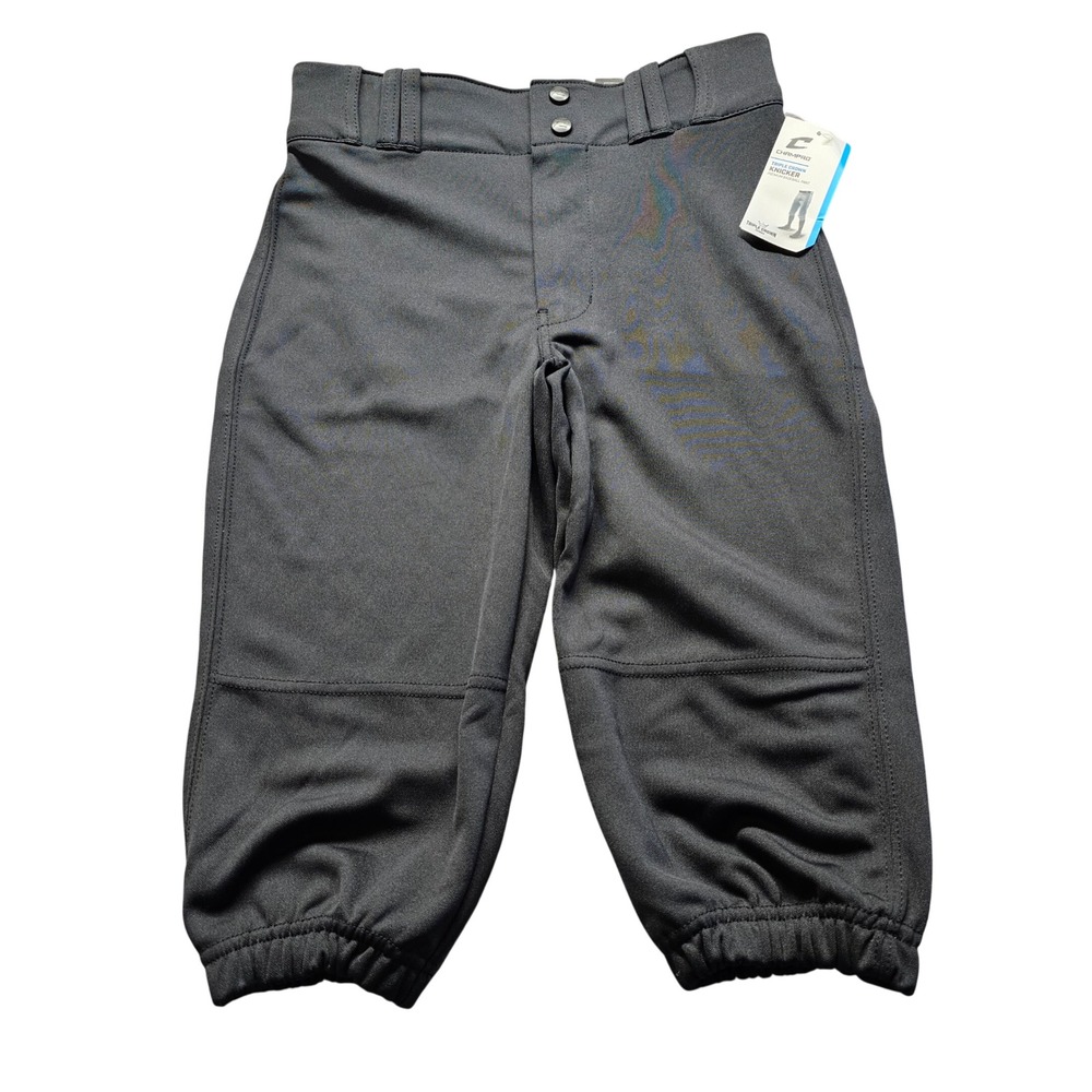 Champro Triple Crown Knicker Baseball Pant Youth L Black BP10 Baseball Knickers